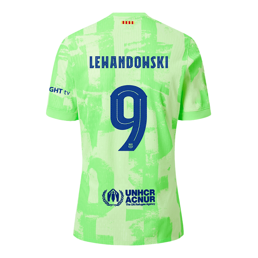 LEWANDOWSKI #9 Barcelona Third Match Jersey 2024/25 - UCL Font