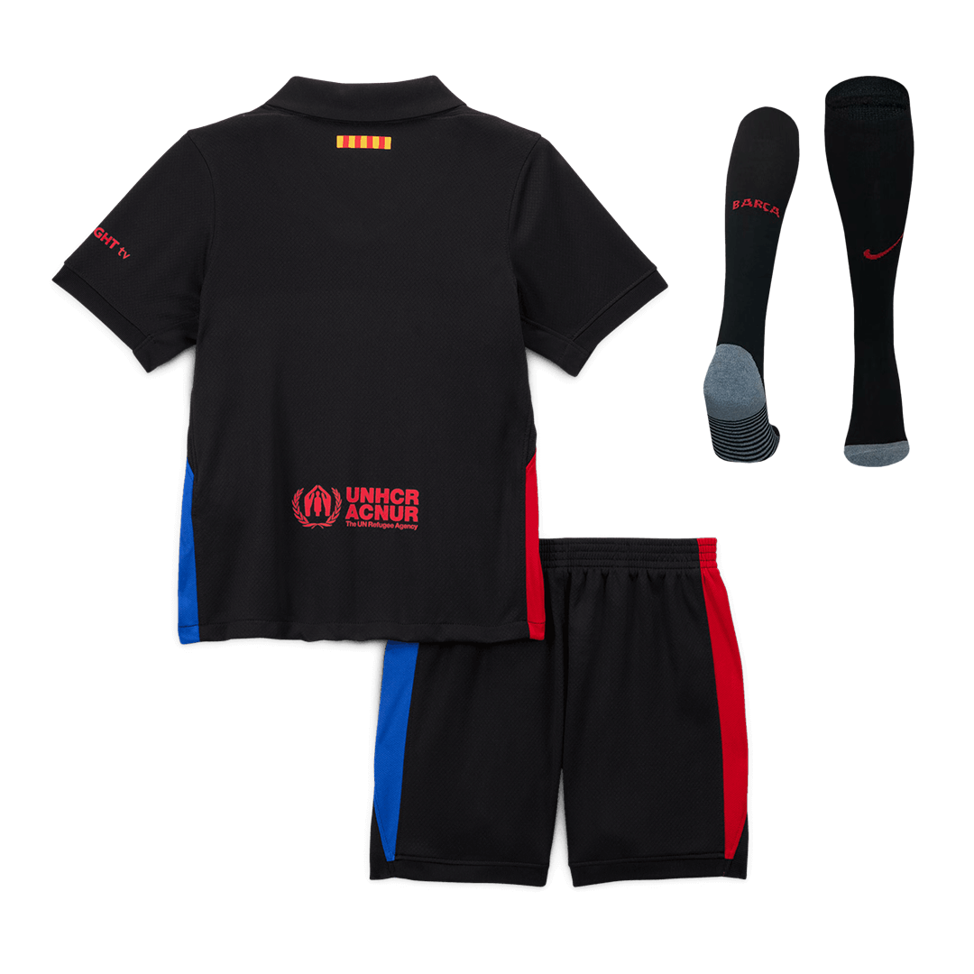 Kids Barcelona Away Full Kit(Jersey+Shorts+Socks) 2024/25