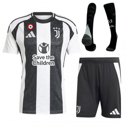 Juventus Home Full Kit (Jersey+Shorts+Socks) 2024/25