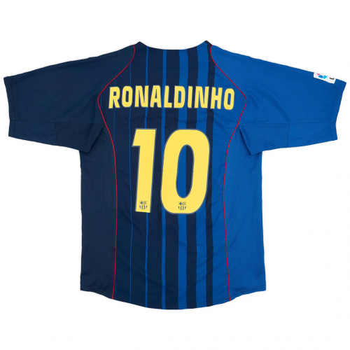 Ronaldinho #10 Retro Barcelona Away Jersey 2004/05