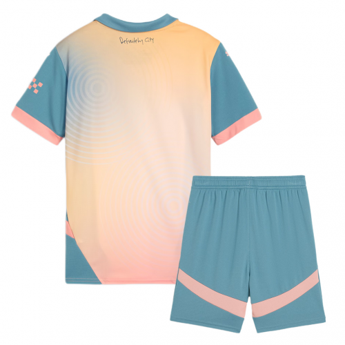 Kids Manchester City Fourth Jersey Kit 2024/25