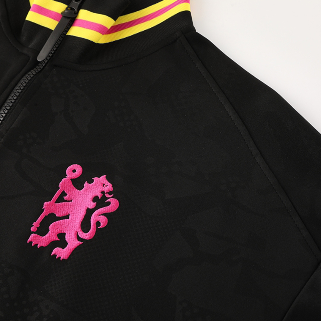 Chelsea Full Zipper Training Jacket Black 2024/25