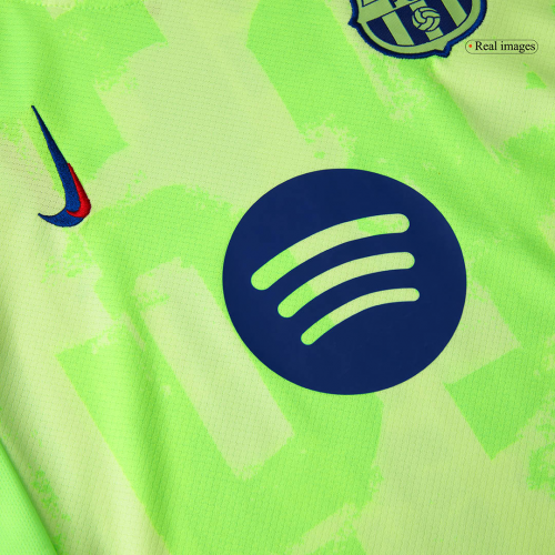 Kids Barcelona Third Spotify Logo Without Text Jersey Kit 2024/25