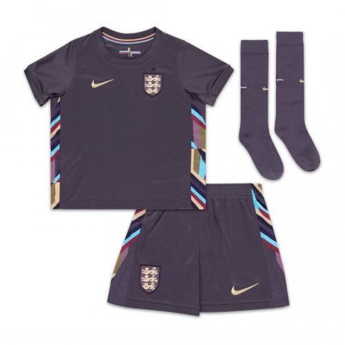 SAKA #7 Kids England Away Full Jersey Kit Euro 2024