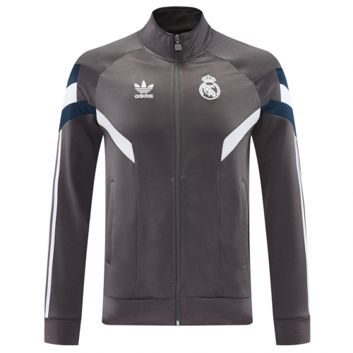 Real Madrid Training Kit (Jacket+Pants) Gray 2024/25