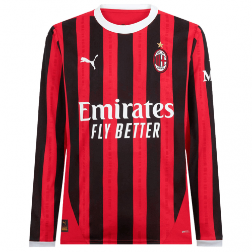 AC Milan Home Long Sleeve Jersey 2024/25