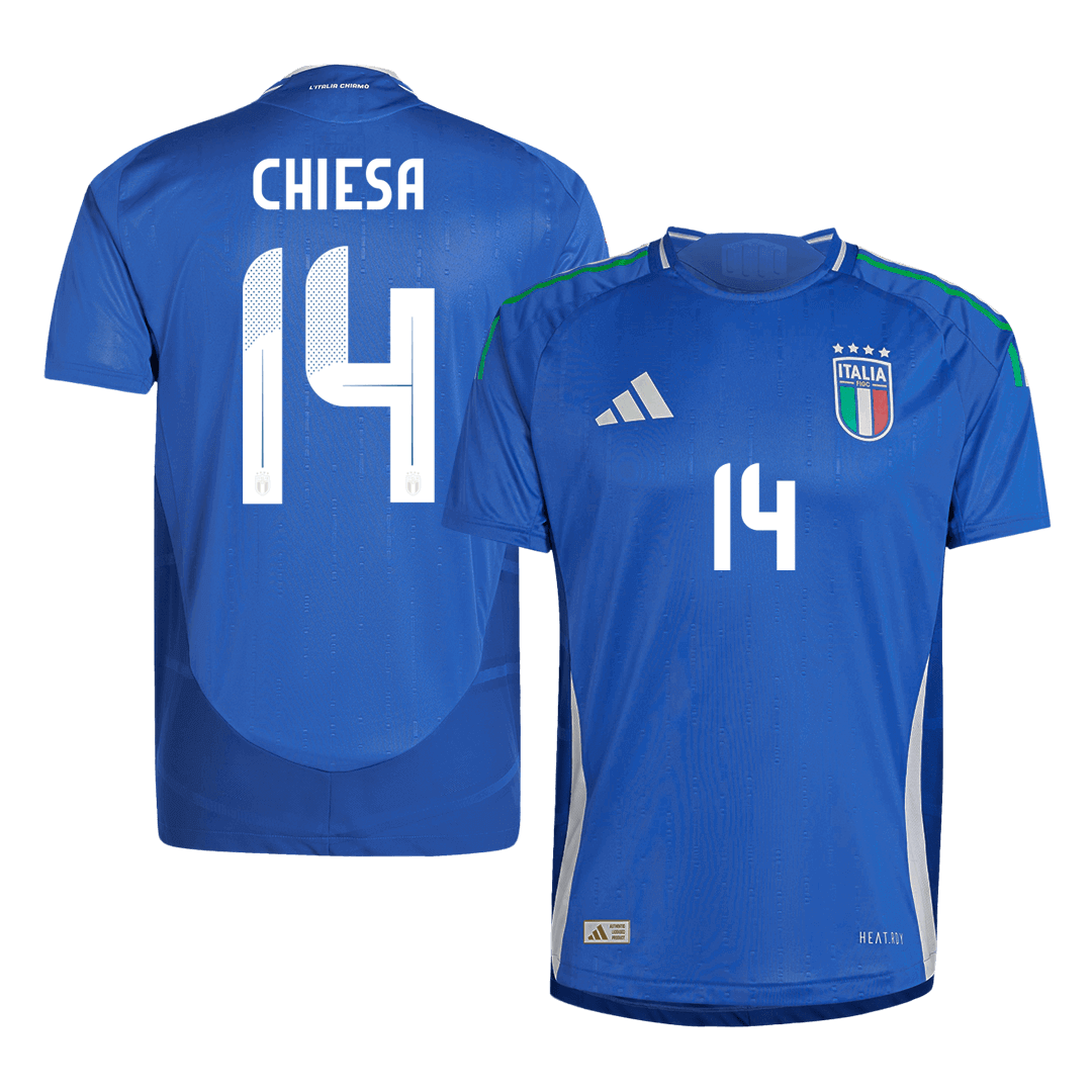 CHIESA #14 Italy Home Jersey Player Version Euro 2024