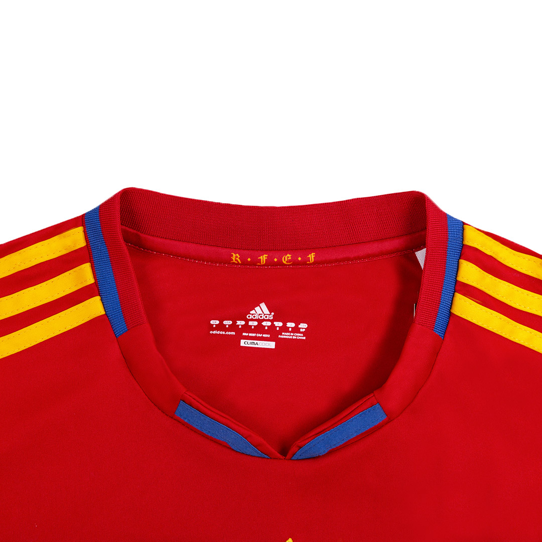 DAVID VILLA #7 Retro Spain Home Jersey 2010