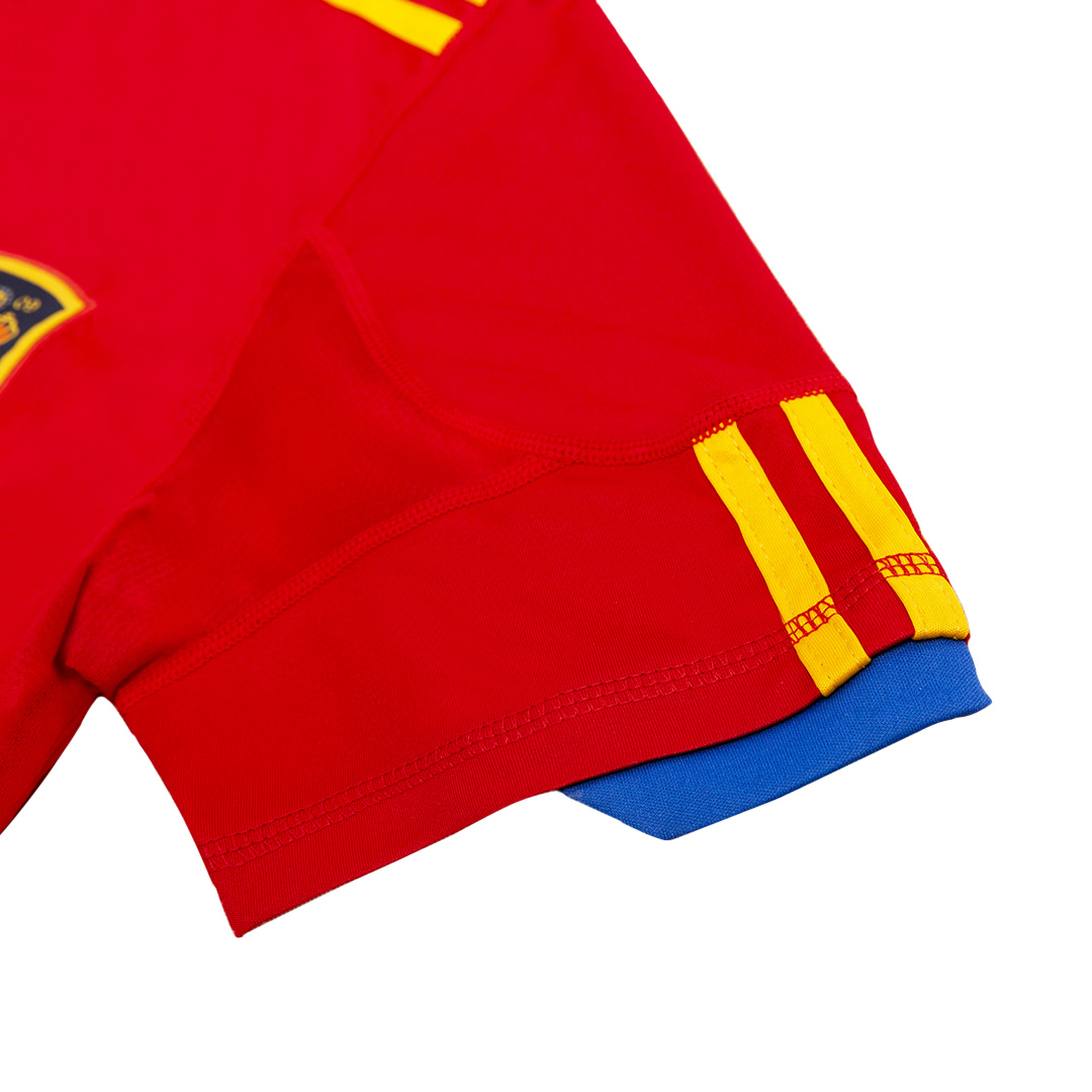 DAVID VILLA #7 Retro Spain Home Jersey 2010