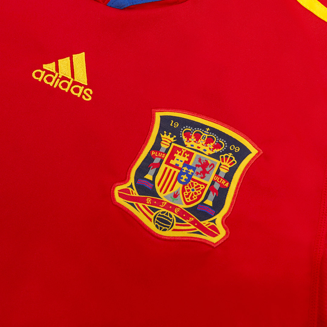 DAVID VILLA #7 Retro Spain Home Jersey 2010