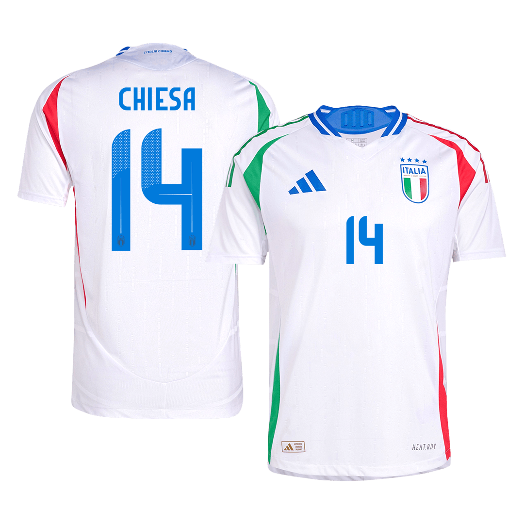 CHIESA #14 Italy Away Jersey Player Version Euro 2024