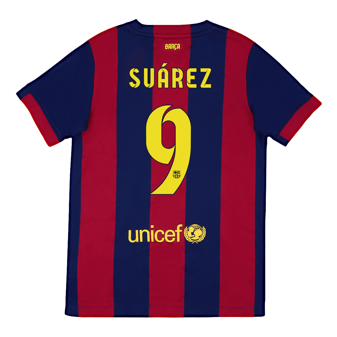 SUÁREZ #9 Retro Barcelona Home Jersey 2014/15