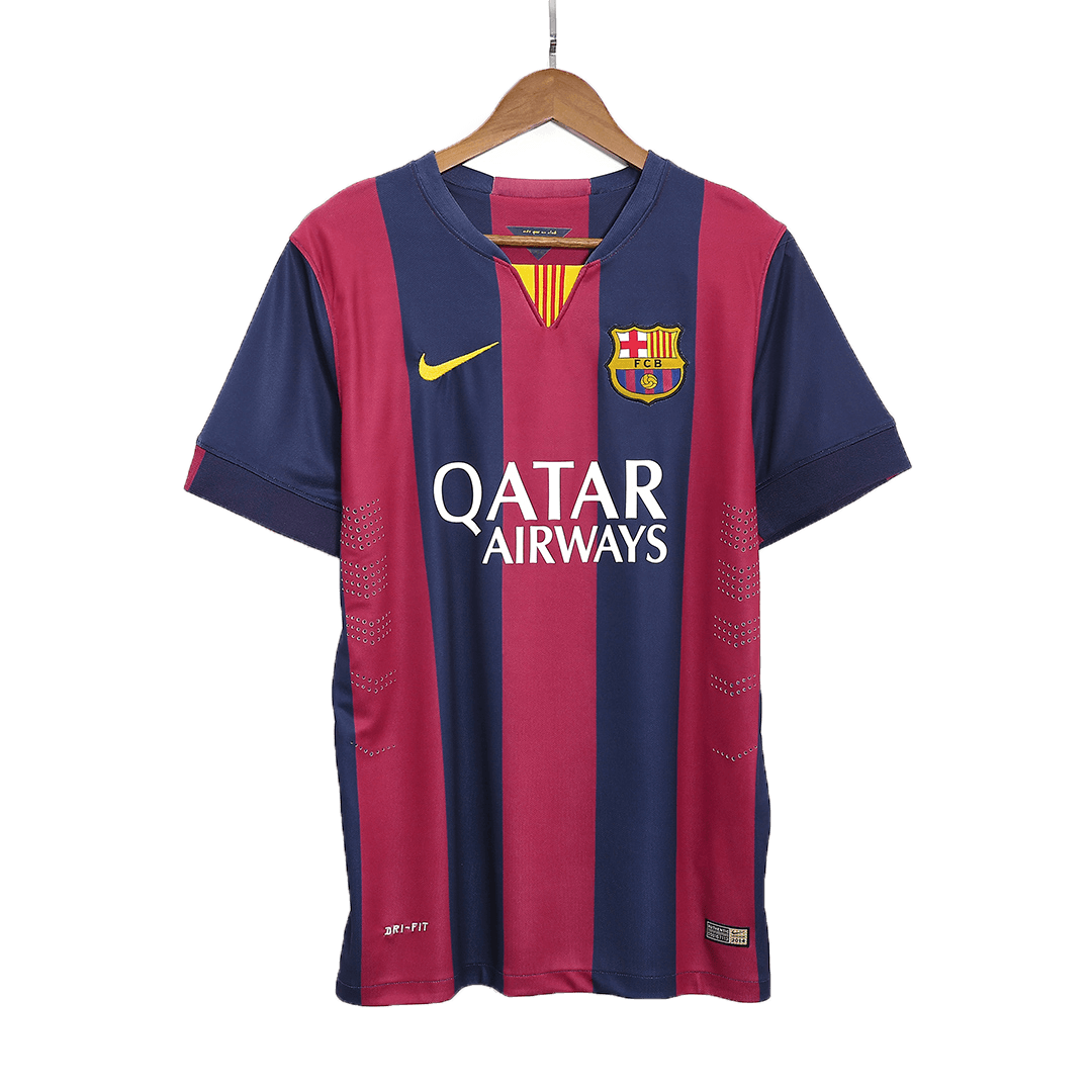 SUÁREZ #9 Retro Barcelona Home Jersey 2014/15