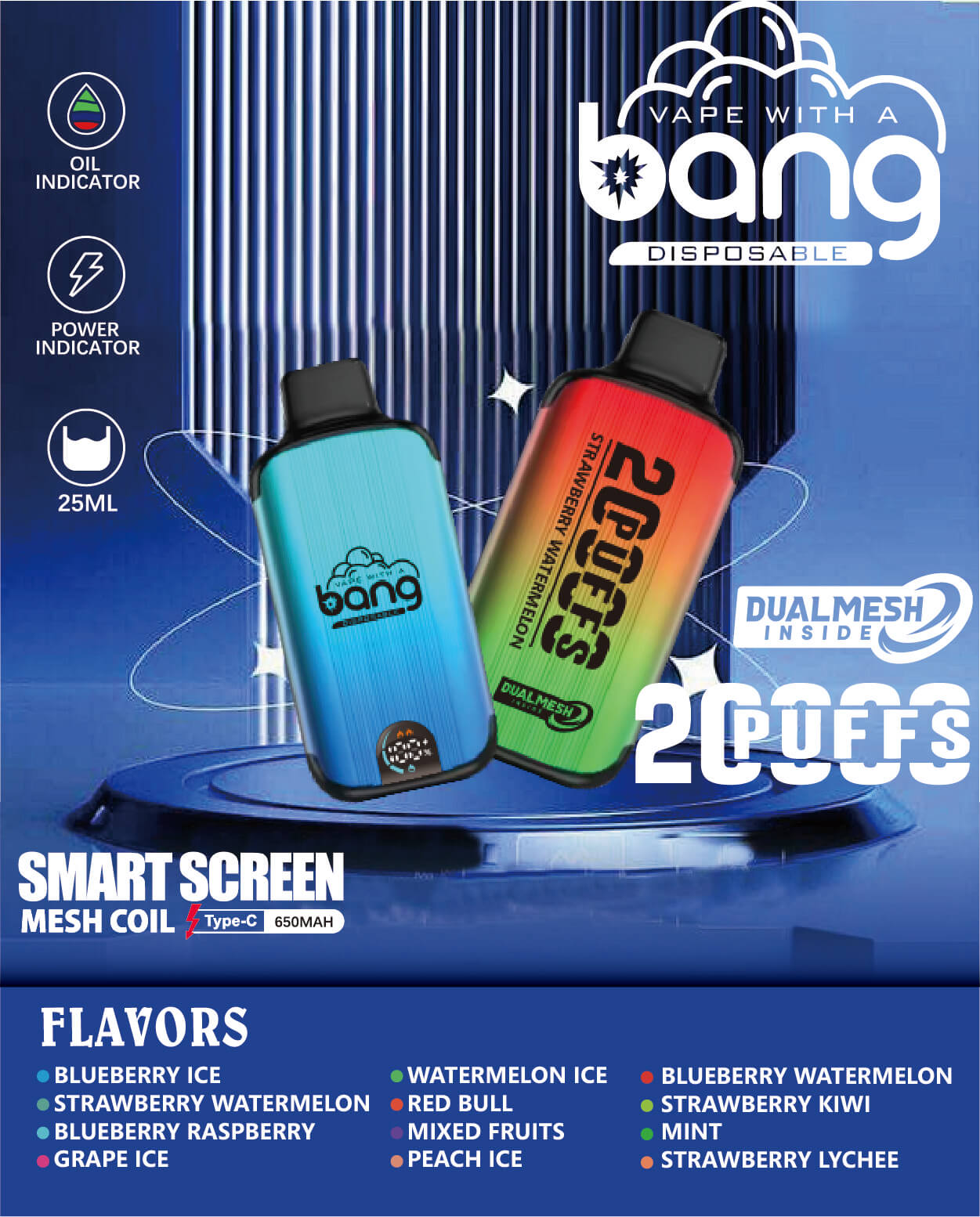 10pcs Bang B4 20K Puffs Disposable Vape